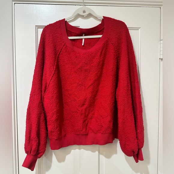 Free People Found my Friend sweater red - Picture 4 of 16
